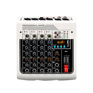MX400 Audio Mixer 6-Channel Sound Board Console DSP Sound for Recording Singing Party Recording Webcast