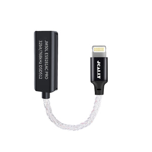 JCALLY JM50L MQA ES9281AC Lightning Decoding Adapter Cable Type C to 3.5mm Decoding Earbuds Amplifier