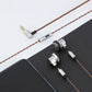 JCALLY EP05 Flat Head Earbuds 16mm Driver High Resolution PET 5N High Purity OFC Earphone No Microphone-Silver Cable