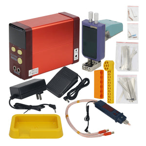 801D Spot Welder Spot Welding Machine Automatic &amp; Pedal Modes Swing Arm Welding Pen For 0.05-0.4MM