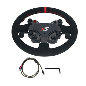 SIMAGIC GT1 Round Shape Wheel Steering Wheel for Alpha Mini Base Direct Drive Simulator