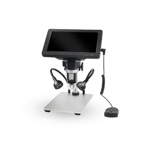 DM9 12MP 1200X Electron Microscope Magnifier Industrial Microscope With 7&quot; Screen Adjustable Angle