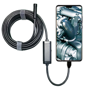 AL109 5MP 2592x1944P Industrial Endoscope Borescope 5M/16.4FT Rigid Cable For Pipeline Car Repair