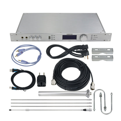 50W PLL FM Transmitter 87-108MHz for Radio Broadcasting RDS Digital Partition Timing Task T50R