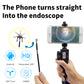 F408A 2MP Industrial Endoscope Borescope 8.5MM Rotatable Lens 1M/3.3FT Cable For Android IOS Phones
