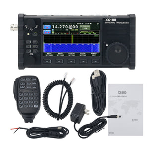 XIEGU X6100 50MHz HF Transceiver All Mode Transceiver Portable SDR Transceiver With Antenna Tuner