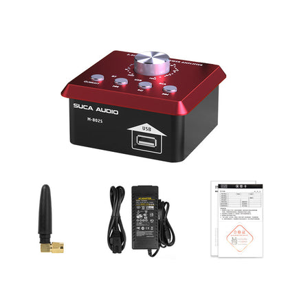 SUCA AUDIO M-802S 80Wx2 Audio Bluetooth Amplifier 2.0CH Mini Digital Power Amplifier + Power Adapter