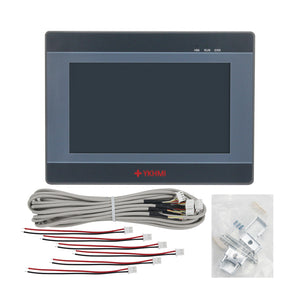 PLC Controller Programmable Logic Controller 7&quot; HMI Touch Screen For Industrial Automation Control