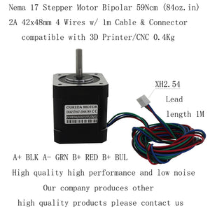 OUKEDA OK42STH47-204A1XH Nema 17 Stepper Motor 42 Stepping Motor For VORON 2.4 3D Printer &amp; CNC