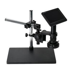 HAYEAR 26MP 1080P 60FPS HD Electronic Microscope Video Camera With 180X Lens Metal Stand 7&quot; Screen