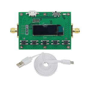 6GHz RF Digital Attenuator Module 30DB Step 0.25DB OLED Display CNC Aluminum Alloy Shell RF Module