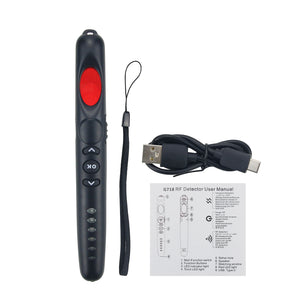 G718 RF Detector GPS Bug Detector 300MHz-2700MHz Hidden Camera Detector With Sound &amp; Light Alarms
