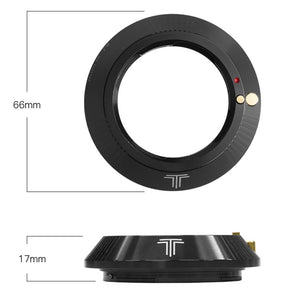 TTArtisan M-Z Lens Adapter Ring For M-Mount Lens To Z-Mount Nikon Z6 Z7 Full Frame Mirrorless Cameras