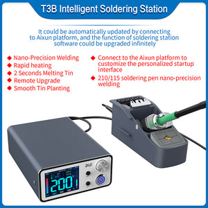 T3B Smart Soldering Station Ideal Solder Station w/ T210 Handle and Holder C210 Soldering Iron Tips