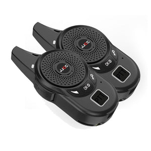 2PCS JC-008T JJCC Small Walkie Talkie 1-3KM UHF Radio w/ Rotatable Back Clip for Hotel Beauty Salon