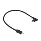 0.25M/0.82FT Data Cable Type C Interface With Straight And 90°  Connectors For BMPCC4K 6K/Z CAM E2