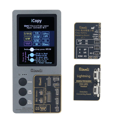 Qianli iCopy Plus 2.0 True Tone Display Vibrator Light Sensor Recovery Device Battery Examination