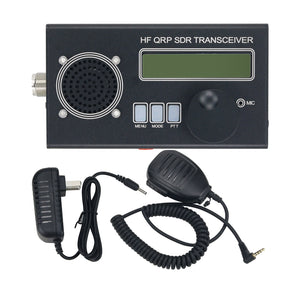USDR/USDX HF QRP SDR Transceiver SSB/CW Transceiver 8-Band 5W Ham Radio Black Shell With Handheld Mic