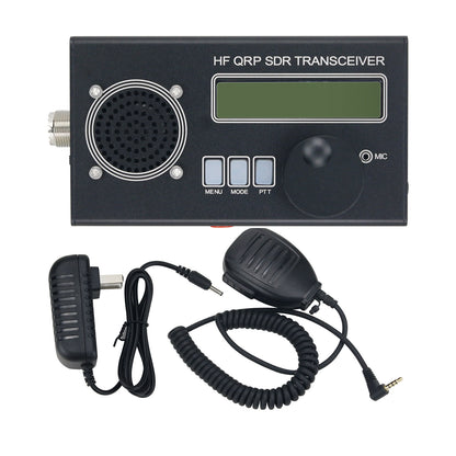 USDR/USDX HF QRP SDR Transceiver SSB/CW Transceiver 8-Band 5W Ham Radio Black Shell With Handheld Mic