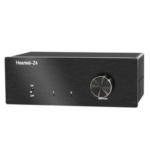Heareal-Z4 Audiophile Amplifier Speaker Switcher Selector 1 IN 2 OUT Suitable for Passive Speakers