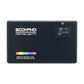 Soonpho P10 RGB Light Panel On-Camera Light Full Color Video Light Kit Dimmable 2500K-8500K Bi-Color Panel Light CRI 95-Black