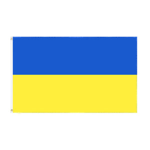 2PCS 3x5FT/90x150CM Ukraine Flag Ukrainian National Flag Double Stitched with Brass Grommets
