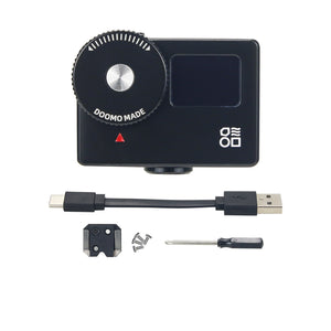 Black DOOMO Meter S Photography Light Meter Small Light Exposure Meter Accessory With 0.66&quot; OLED