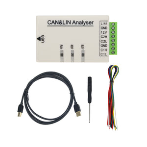 UTA0401 CAN &amp; LIN Analyser w/ Plastic Shell USB To LIN CAN PWM K Support DBC LDF Protocol Analysis