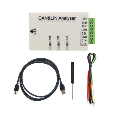 UTA0401 CAN &amp; LIN Analyser w/ Plastic Shell USB To LIN CAN PWM K Support DBC LDF Protocol Analysis
