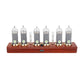 Soviet IN14 Glow Tube Clock Bluetooth Nixie Tube Clock Electronic Alarm Clock With Solid Wood Base