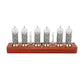 Soviet IN14 Glow Tube Clock Bluetooth Nixie Tube Clock Electronic Alarm Clock With Solid Wood Base