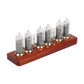 Soviet IN14 Glow Tube Clock Bluetooth Nixie Tube Clock Electronic Alarm Clock With Solid Wood Base