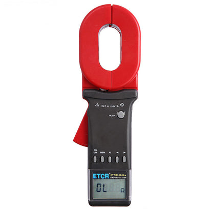 ETCR 0.01-200 Ohm Ground Tester Clamp Ground Resistance Tester Earth Resistance Tester ETCR2000A+