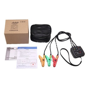 ETCR1000D AC 70-1000V Non-Contact Phase Sequence Tester Indicator Phase Detector w/ 1.6&quot; Jaw Opening