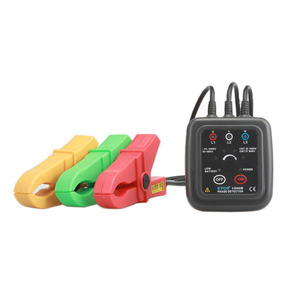 ETCR1000D AC 70-1000V Non-Contact Phase Sequence Tester Indicator Phase Detector w/ 1.6&quot; Jaw Opening