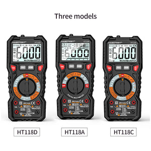 HABOTEST HT118A Auto Range Digital Multimeter Tester NCV TRMS 6000 Count Temperature Test Function