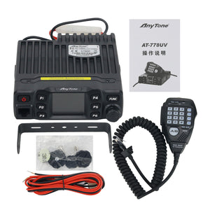 AnyTone AT-778UV Walkie Talkie Dual Band Transceiver Mini Mobile Radio VHF 136-174MHz UHF 400-490MHz