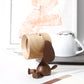 Lovely Puppy Electronic Alarm Clock Solid Wood Bedside Desktop Decoration Gifts for Kids Students