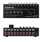 B049 6-Input 4-Output Audio Switcher Audio Source Selector Featuring Output with Separate Switches