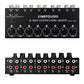 B066 Mini 8-Way Stereo Audio Mixer Passive Sound Mixer with RCA Ports No Power Supply Needed