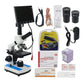 400X Blood Microscope Digital Microscope 5MP Pixel XSP-116D + 7 Inch LCD Display + Aluminum Case