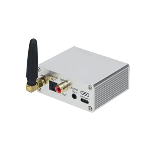 Bluetooth 5.0 Transmitter Receiver Aluminum Alloy Coaxial Optical 30MS Low Latency Headset Output