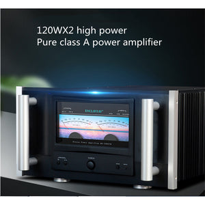 MA5000PM Power Amplifier HIFI Class Pure Class A High Power Amplifier Home Amp 120W×2-Black