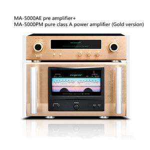 MA5000AE Pre Amplifier+ MA5000PM Power Amplifier HIFI Class Pure Class A High Power Amplifier Home 120W×2-Golden