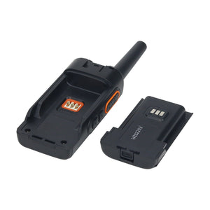 Mini Walkie Talkie UHF Radio Handheld Transceiver (Black) Enables Smooth Communication 22 Channels