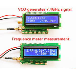 HZ331 HF RF Frequency Meter Counter 2.4G 3G 5.8G 6G 7G 1Hz~7.3GHz Low High Frequency Signal 500 kHz Pulse Accumulator