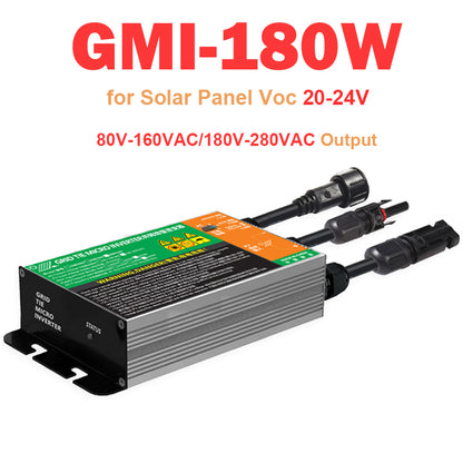 GMI180L 180W MPPT Solar Micro Inverter PV Grid Tie Inverter Input DC 10.8V-30V Output 120V/230V