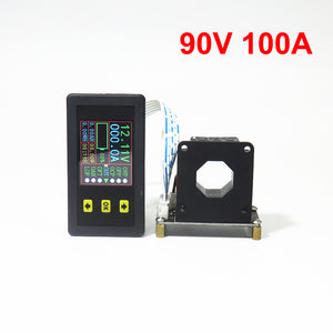 VAC9010H 90V 100A Coulometer Voltage Current Capacity Meter Bidirectional Tester with 1.8&quot; Color LCD