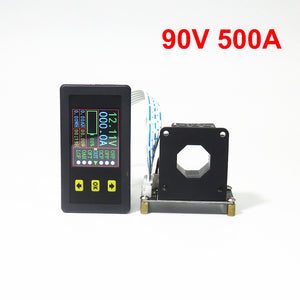 VAC9050H 90V 500A Coulometer Voltage Current Capacity Meter Bidirectional Tester with 1.8&quot; Color LCD
