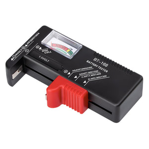 BT-168 Pointer Battery Tester Battery Capacity Meter for 1.5V 9V Disposable &amp; Rechargeable Batteries